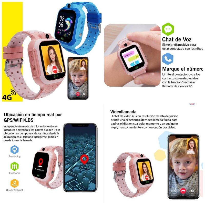 Reloj Infantil Gps Localizador Niños - Camasa